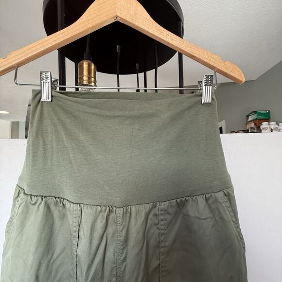 Ingrid & Isabel Full Belly Maternity Cargo Lightweight Jogger XS NWT Green - Picture 8 of 13